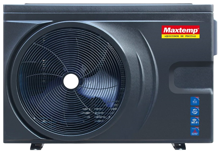 Bomba de Calor de Piscina Maxtemp I Full Inverter Wi-Fi, alta eficiência e controle por smartphone
